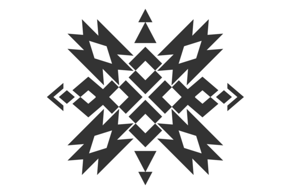 Download Tribal Ornament Element. Black Textile. - Tribal ornament Collection
