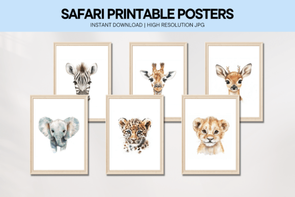 Download Safari Animals Prints Nursery Wall Art - Nursery wall art Collection